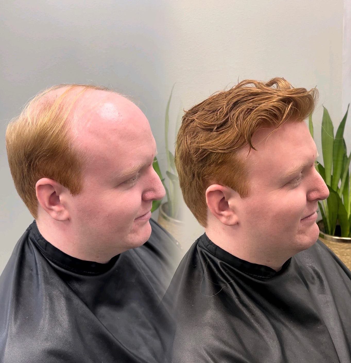 Hair unit style example for a Charlotte, North Carolina salon visit